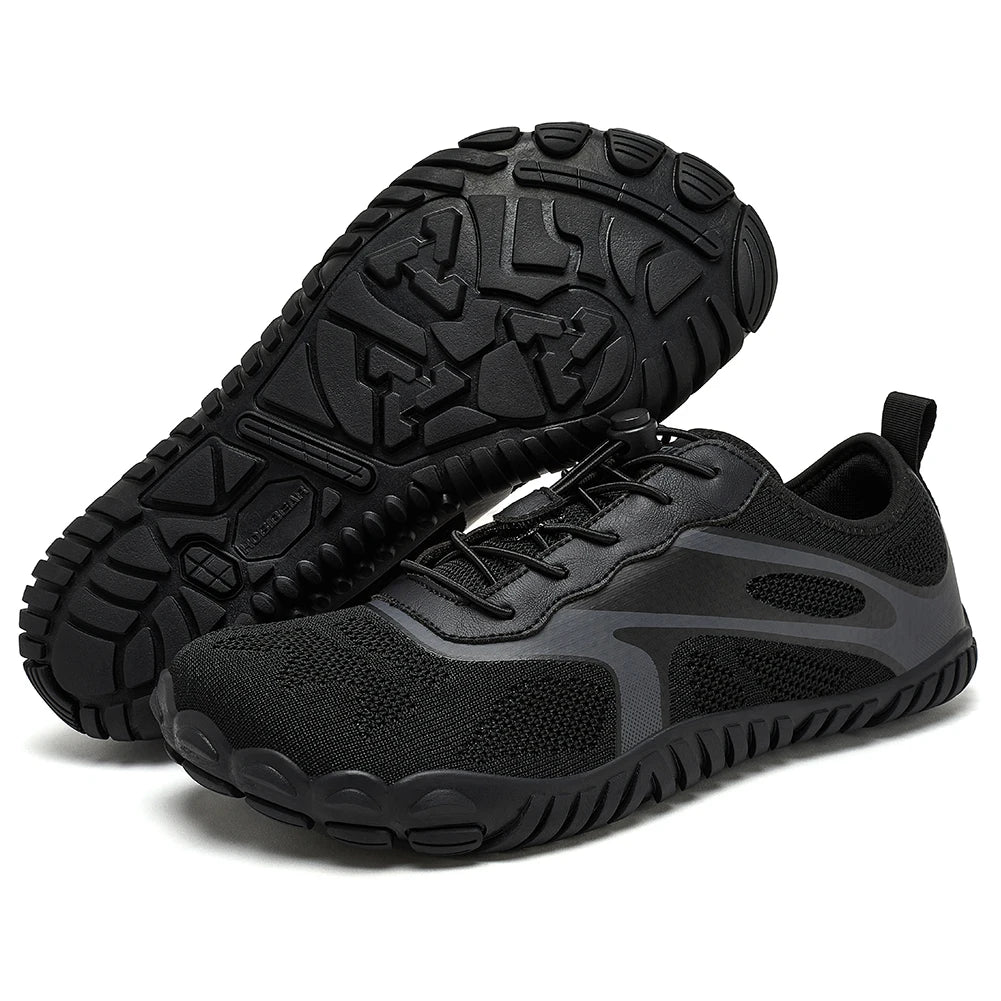 Unisex Barefoot Shoes Black Size 42 Mesh - Zero Drop Minimalist Design 7