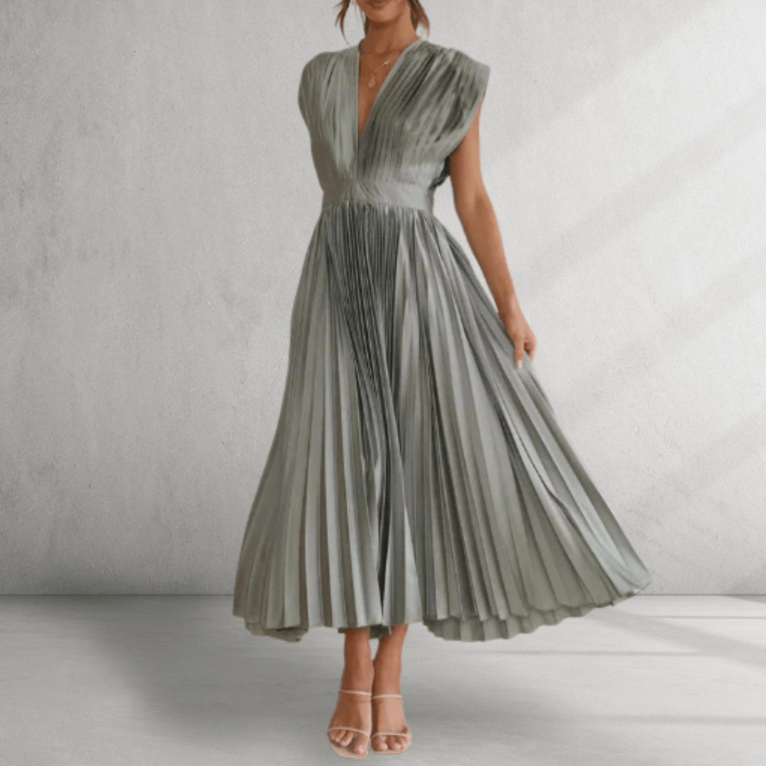 V-neck maxi dress