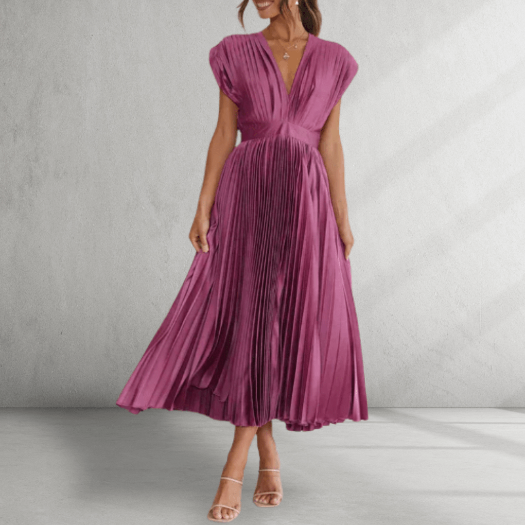 V-neck maxi dress