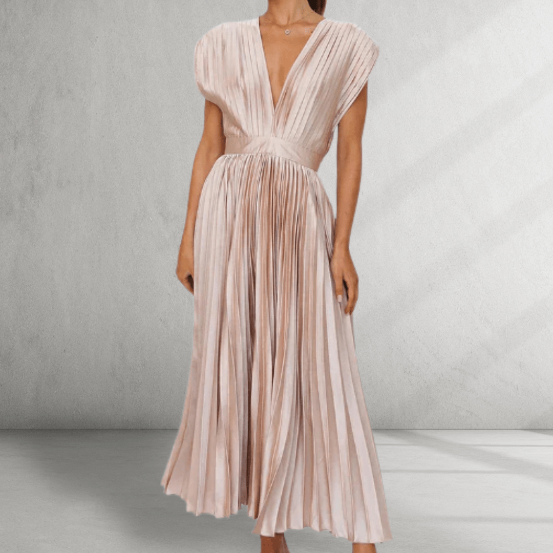V-neck maxi dress