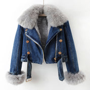 Luxurious Denim Coat