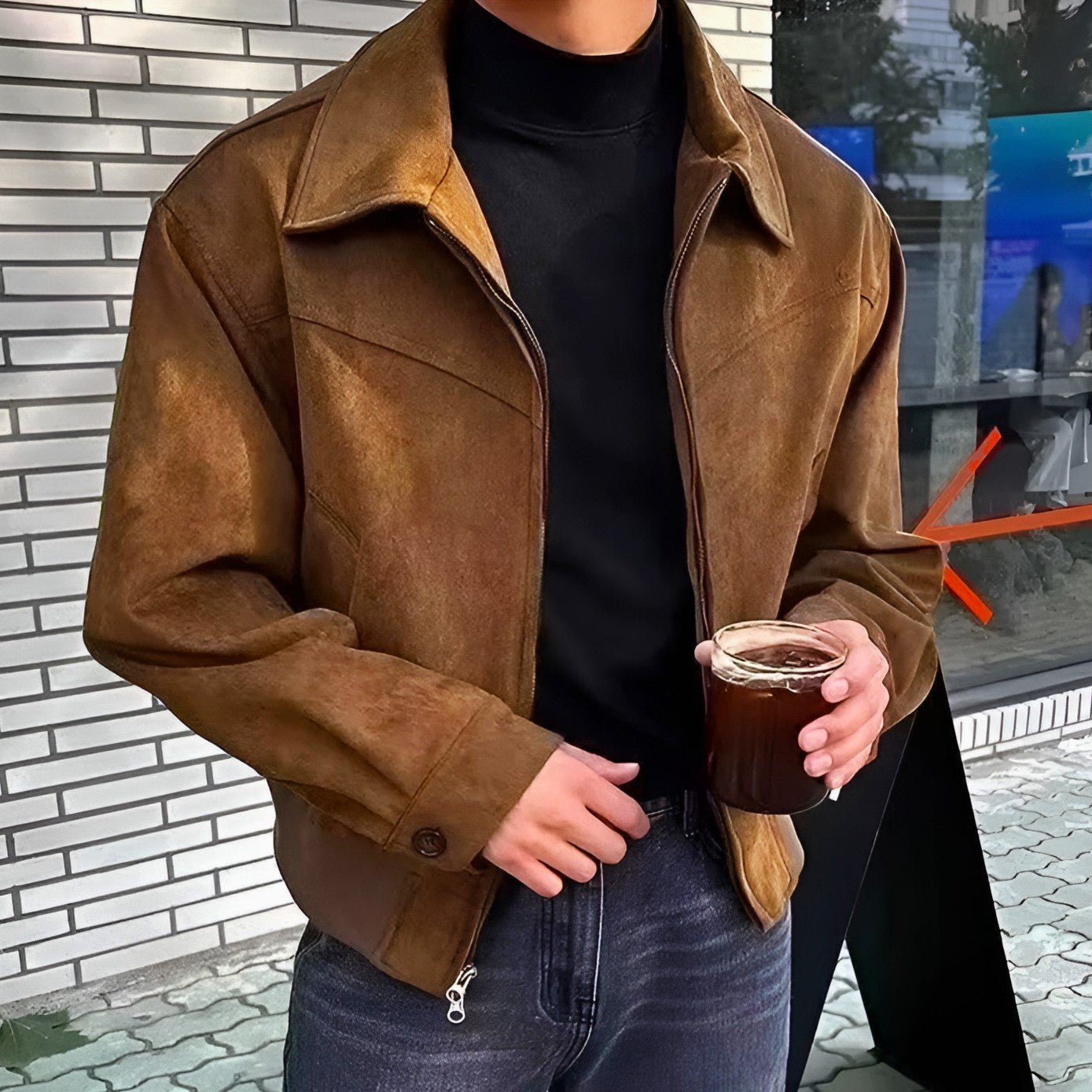 Vintage Classic Heritage Men's Jacket with Structured Fit for Effortless Day-to-Night Styling 1