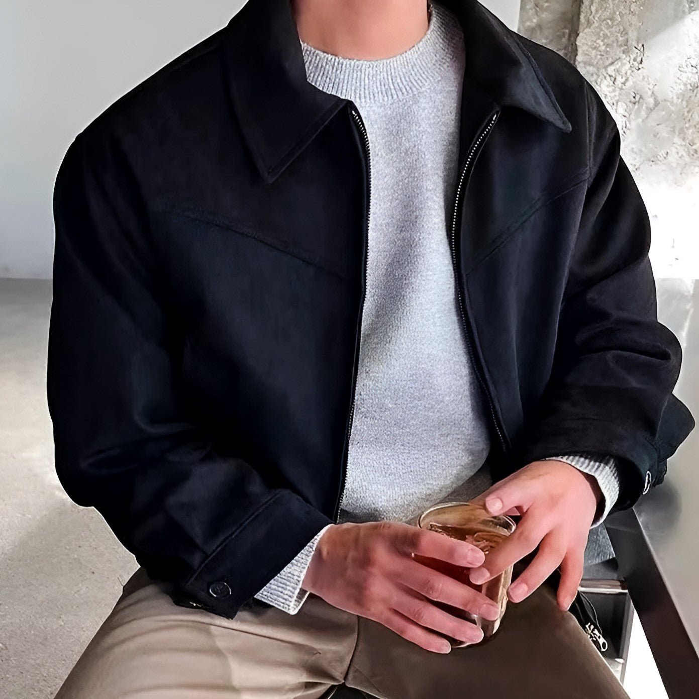 Vintage Classic Heritage Men's Jacket with Structured Fit for Effortless Day-to-Night Styling 2