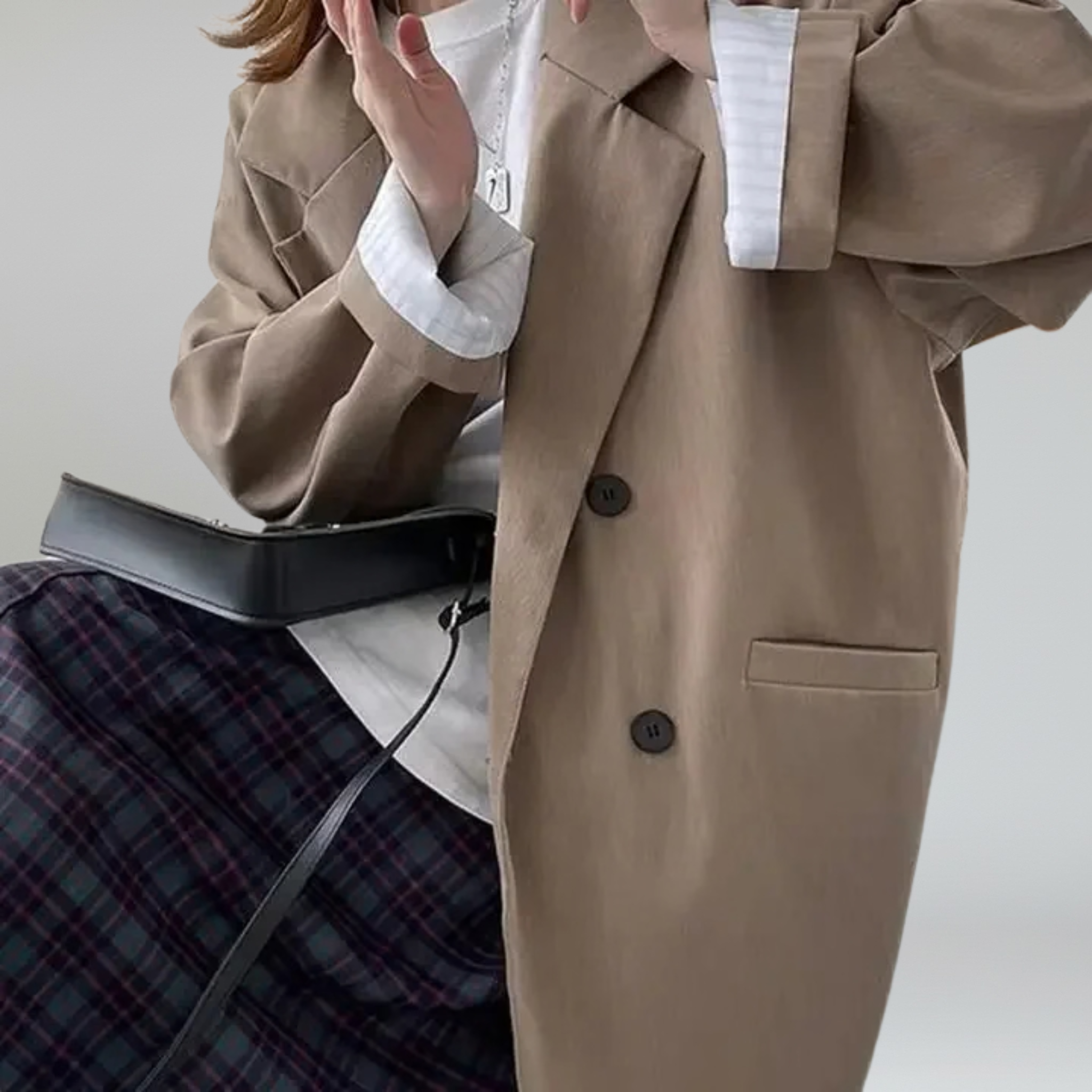 Vintage Loose Blazer – Relaxed Elegance for Autumn Outings