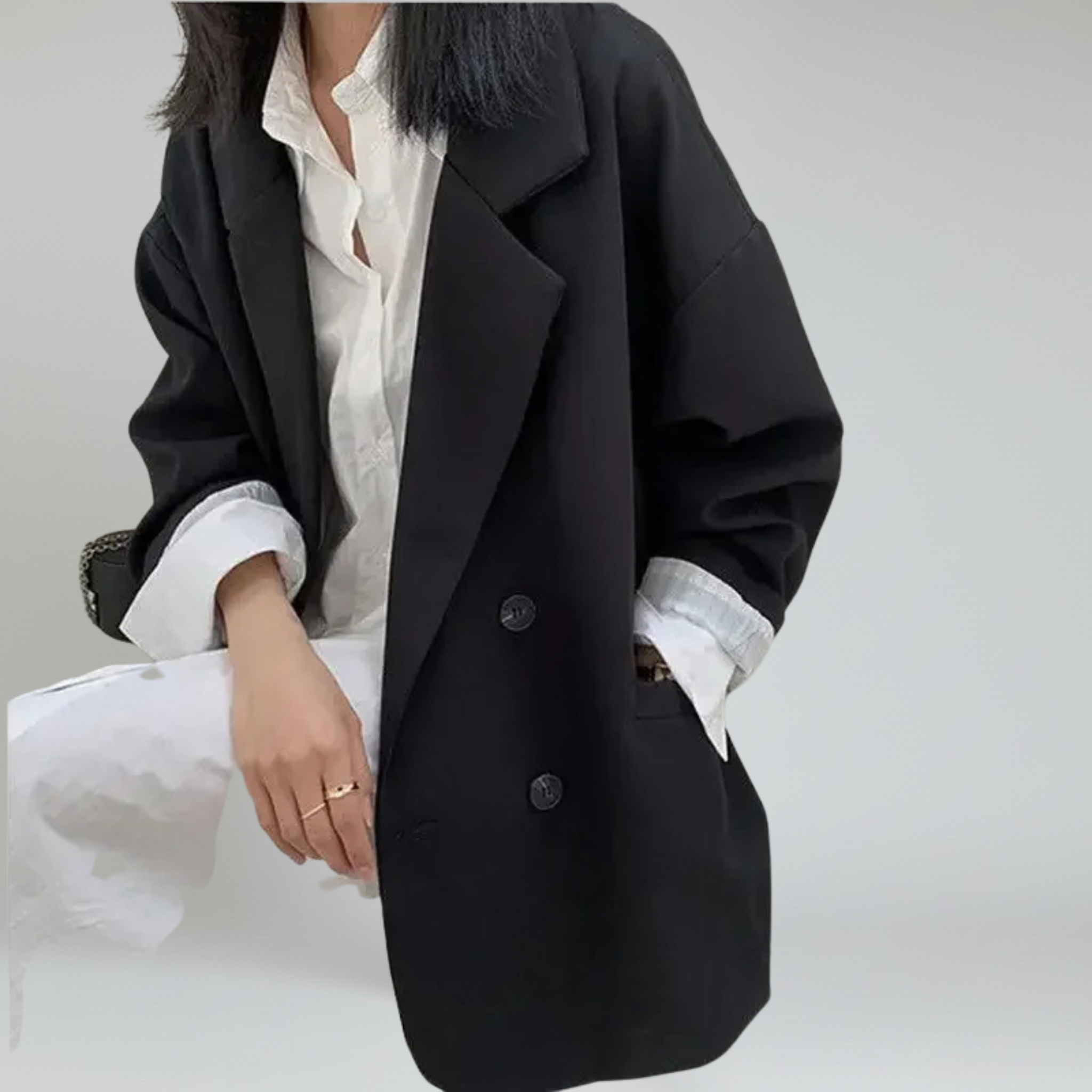 Vintage Loose Blazer – Relaxed Elegance for Autumn Outings