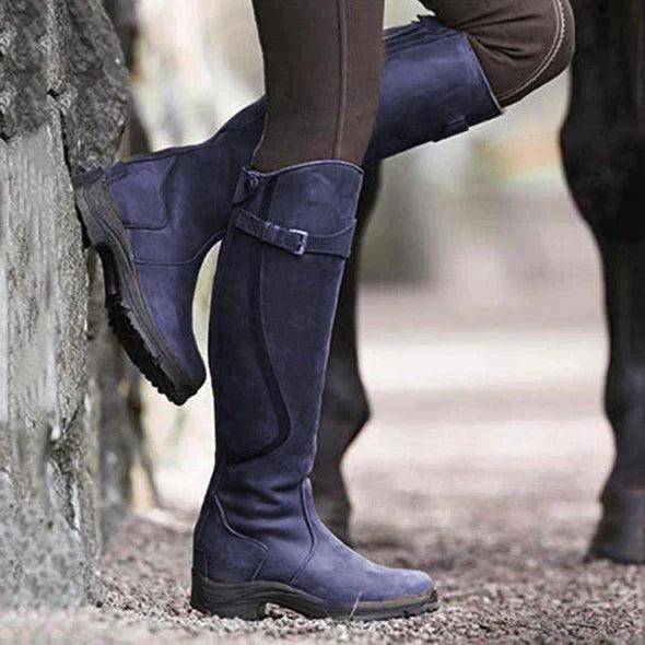 Waterproof Leather Winter Riding Boots for Women 5
