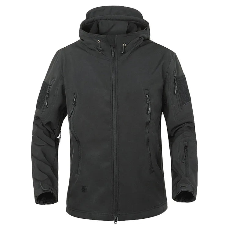 Waterproof Softshell Jacket – Windproof & Fleece Lined – Outdoor Adventure Ready 0
