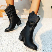 Western Boots – Block Heel – Chic Autumn Style for Women 0
