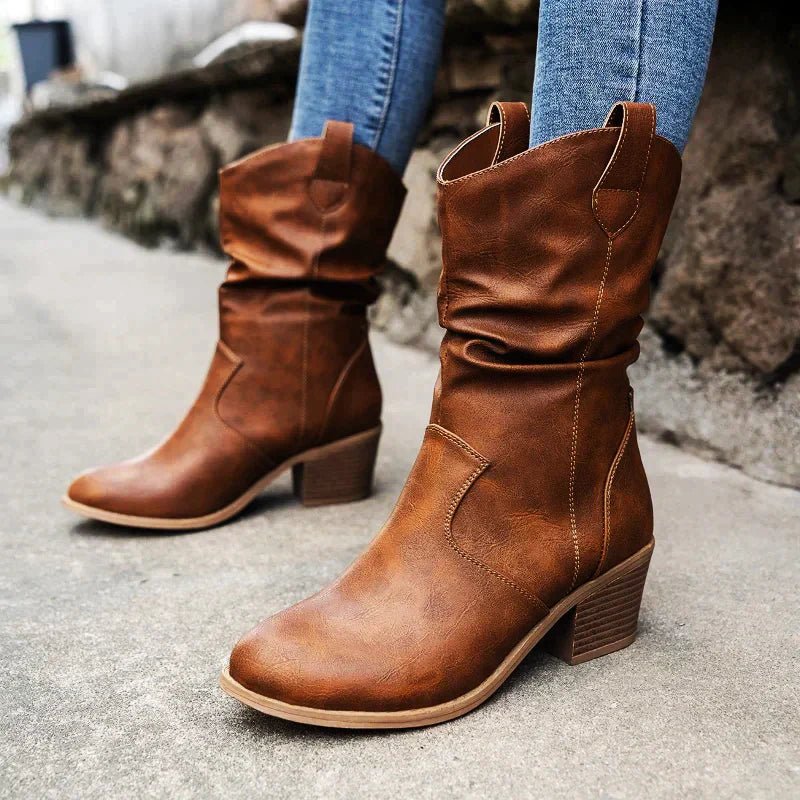 Western Boots – Block Heel – Chic Autumn Style for Women 3