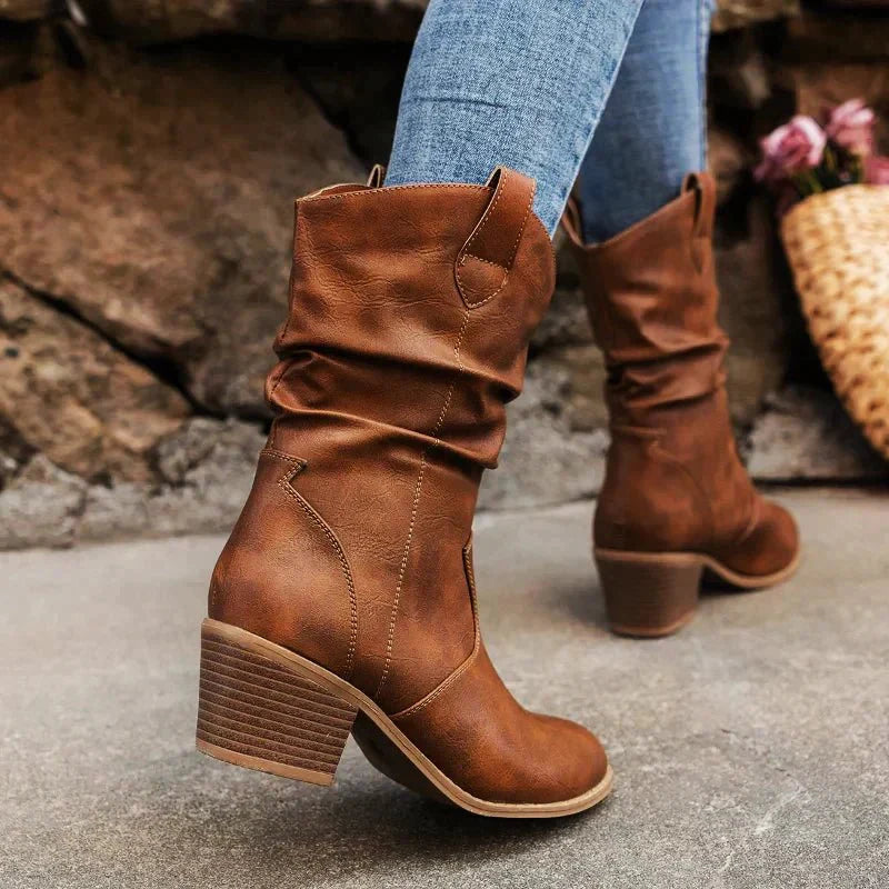 Western Boots – Block Heel – Chic Autumn Style for Women 4