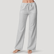 Wide-leg drawstring lounge pants
