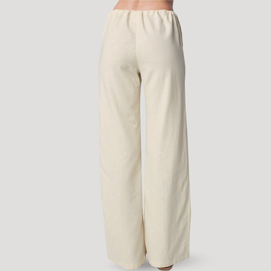 Wide-leg drawstring lounge pants