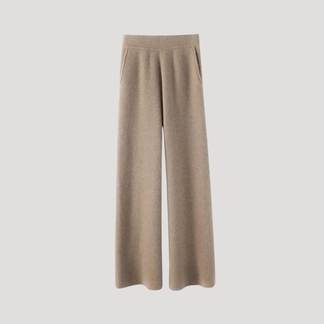 Wide-leg knit pants