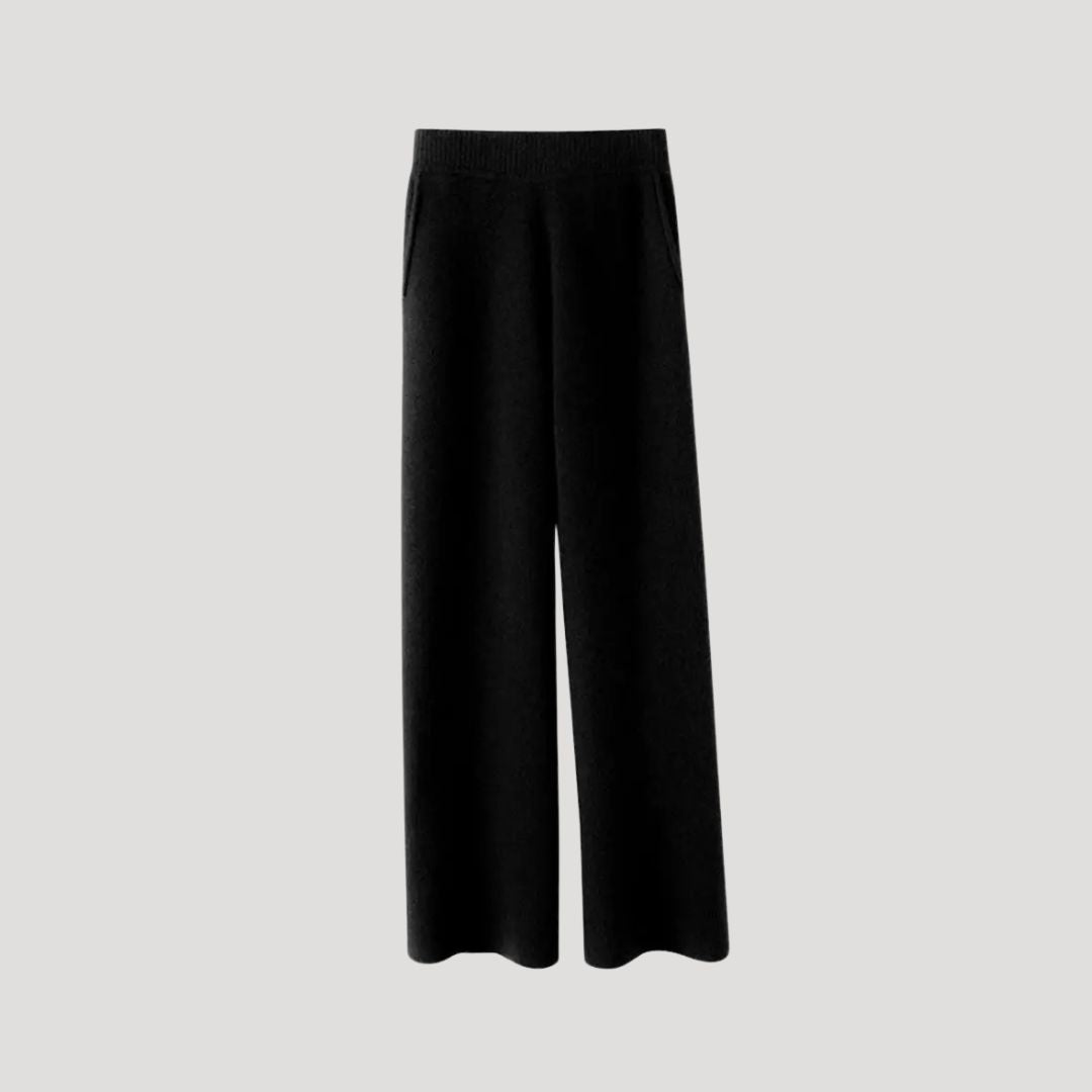 Wide-leg knit pants