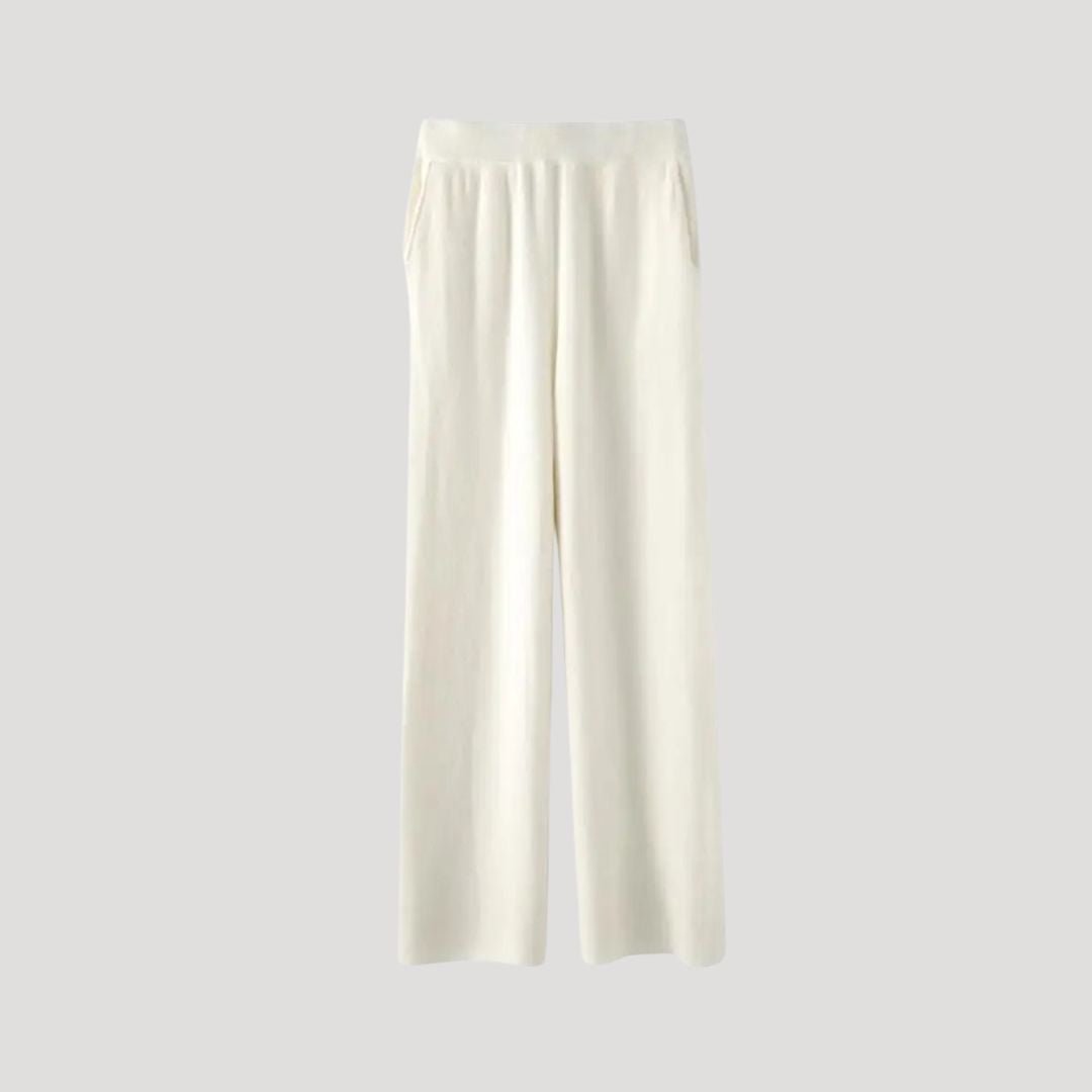 Wide-leg knit pants