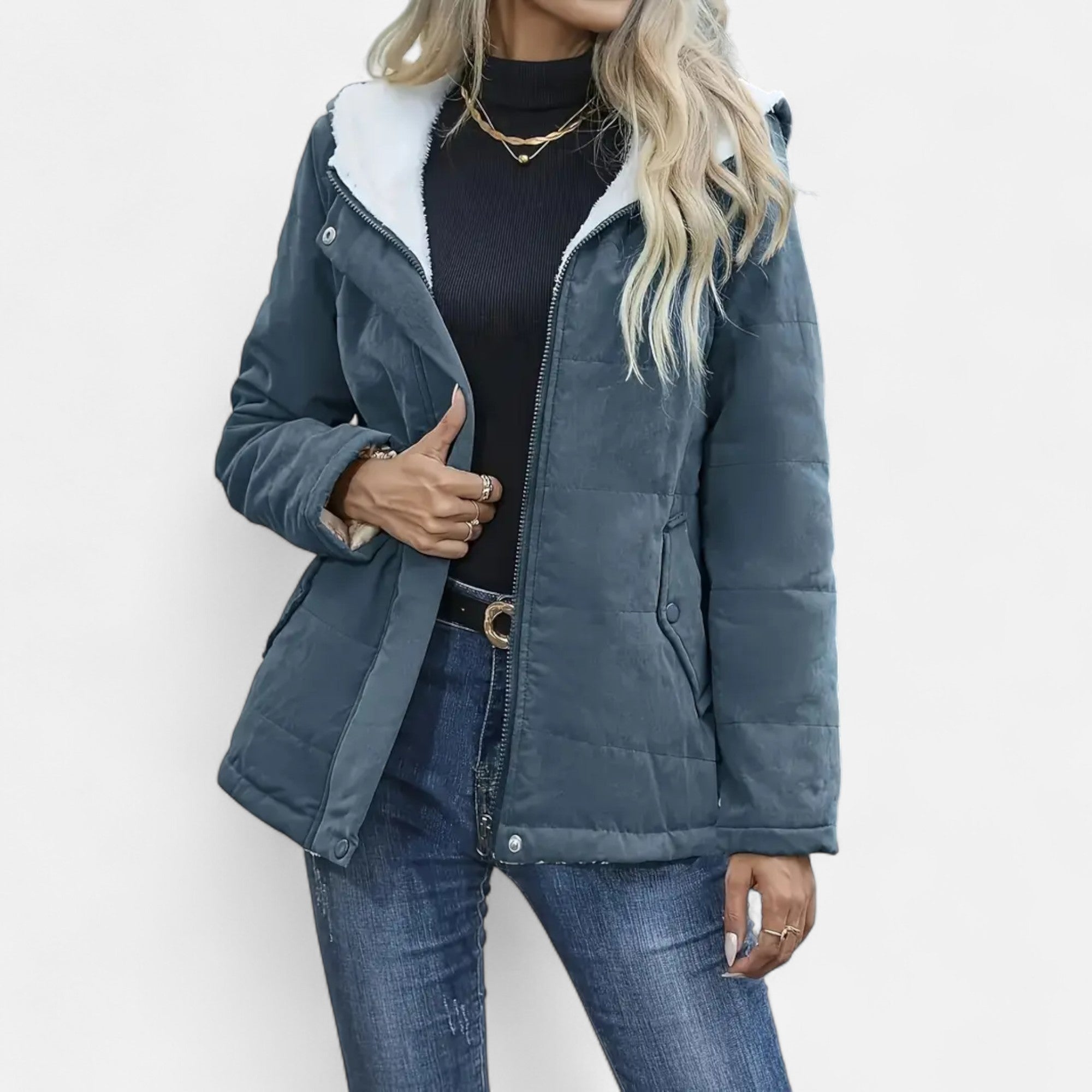 Winter Jacket – Fleece Lining – Classic Comfort for Women 0
