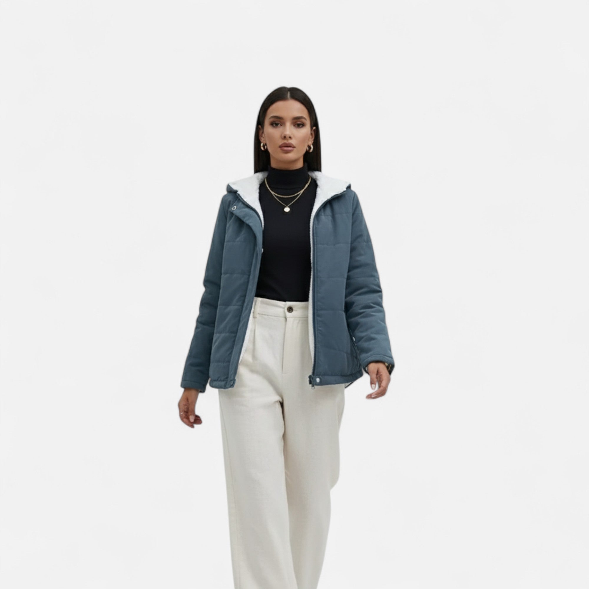 Winter Jacket – Fleece Lining – Classic Comfort for Women 1