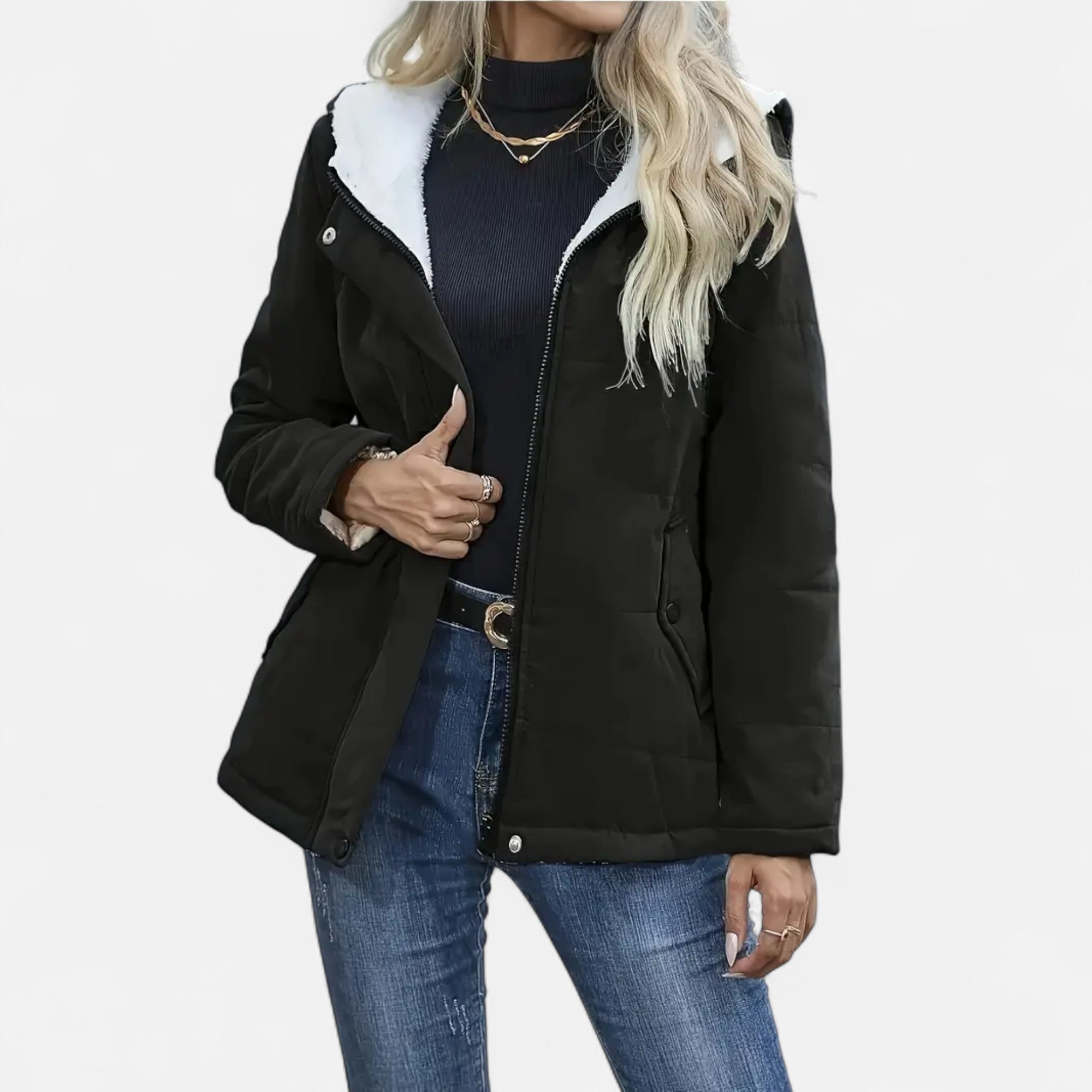Winter Jacket – Fleece Lining – Classic Comfort for Women 9