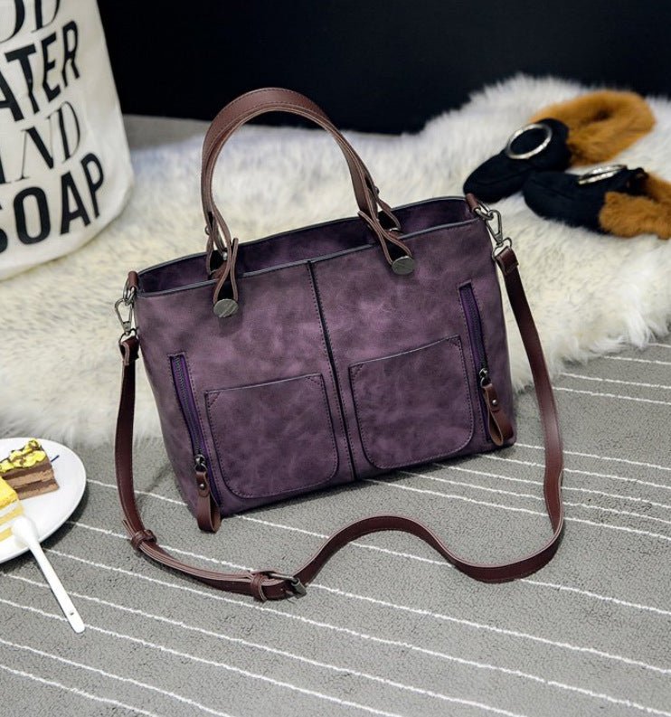 Women'S Fashionable Large Capacity Retro Shoulder Bag