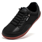 Women's Barefoot Shoes Black Size 8 Leather Minimalist Slip-On Sneakers 0