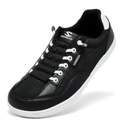 Women's Barefoot Shoes Black Size 8 Leather Minimalist Slip-On Sneakers 6