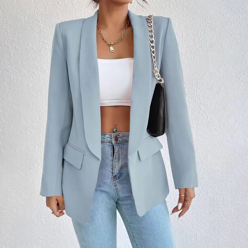 Women’s Blazer – Tailored Fit – Notched Lapel – Single Button – Flap Pockets 2