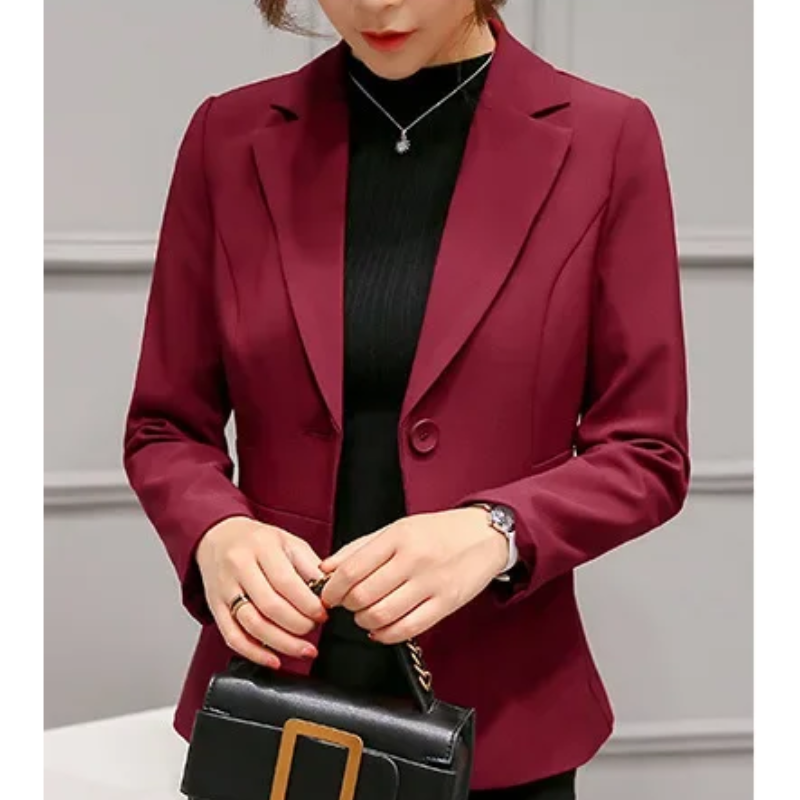 Women’s Blazer – Tailored Fit – Structured Silhouette – Single Button – Notched Lapel 8