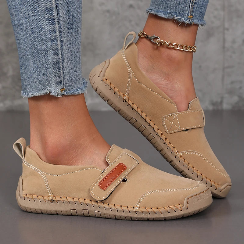 Women's Loafers Brown Size 8 Leather Casual Slip-On Moccasins 3