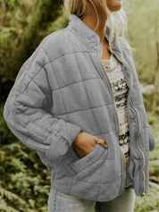 Women's Oversized Jacket Dark Gray Size M Polyester 10