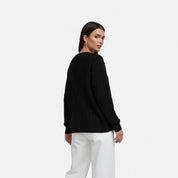 Women's Oversized Sweater – Ribbed Knit – Cozy Winter Essential 2