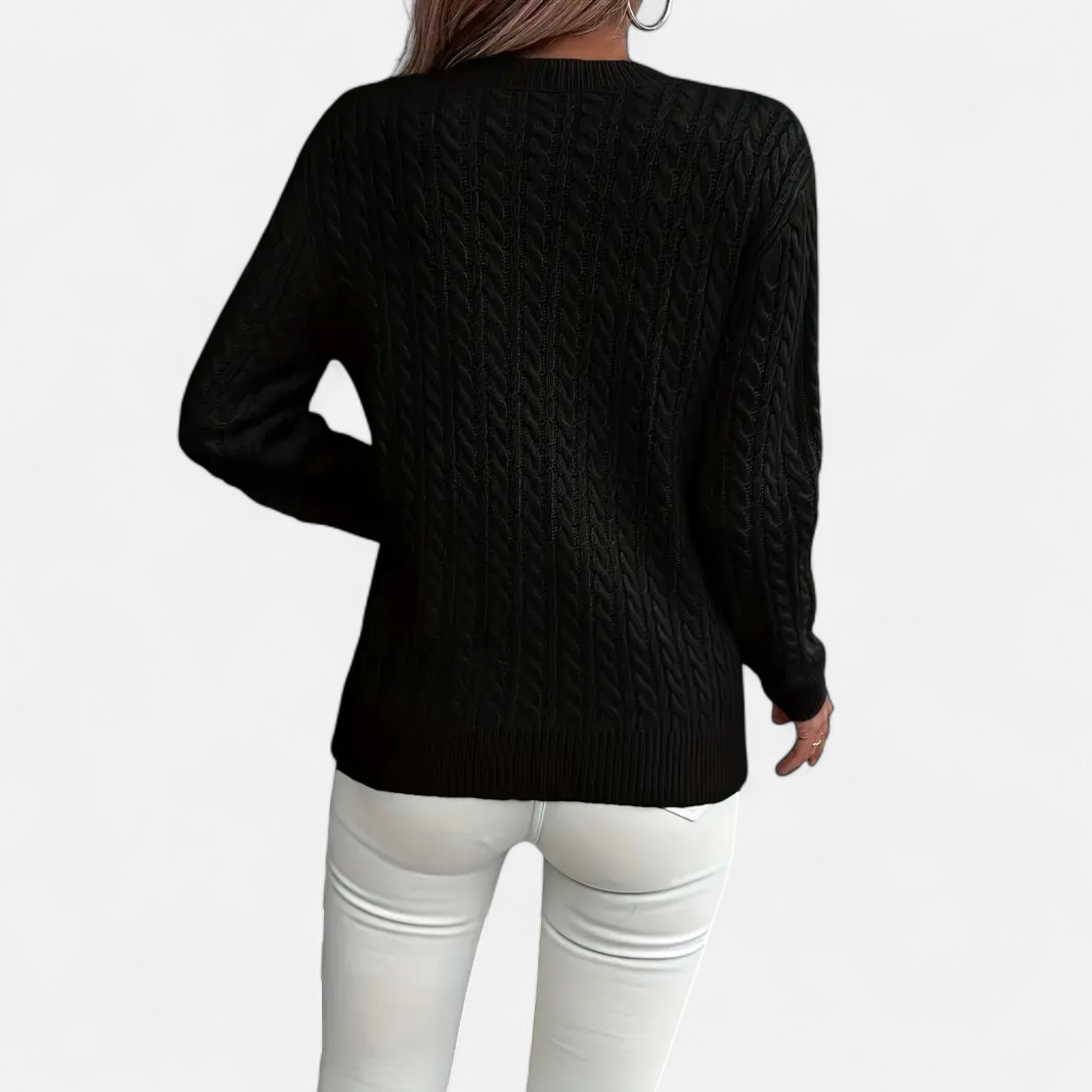 Women's Oversized Sweater – Ribbed Knit – Cozy Winter Essential 3