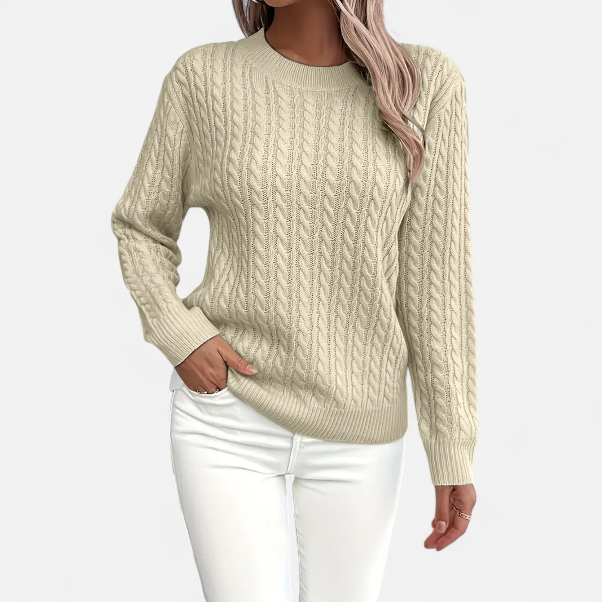Women's Oversized Sweater – Ribbed Knit – Cozy Winter Essential 4