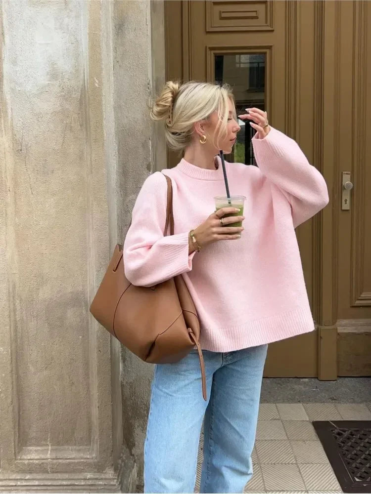 Women's Ribbed Knit Pullover Sweater 2