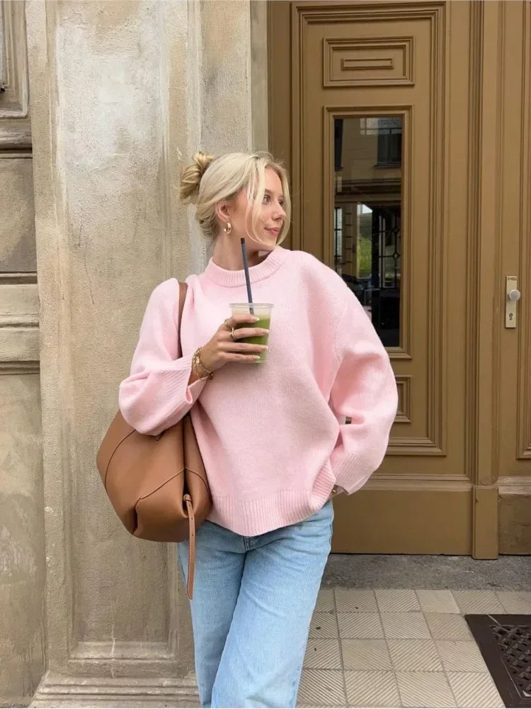 Women's Ribbed Knit Pullover Sweater 5