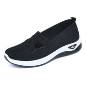 Women's Slip-On Sneakers Gray Size 38 Mesh Breathable Platform Shoes 11