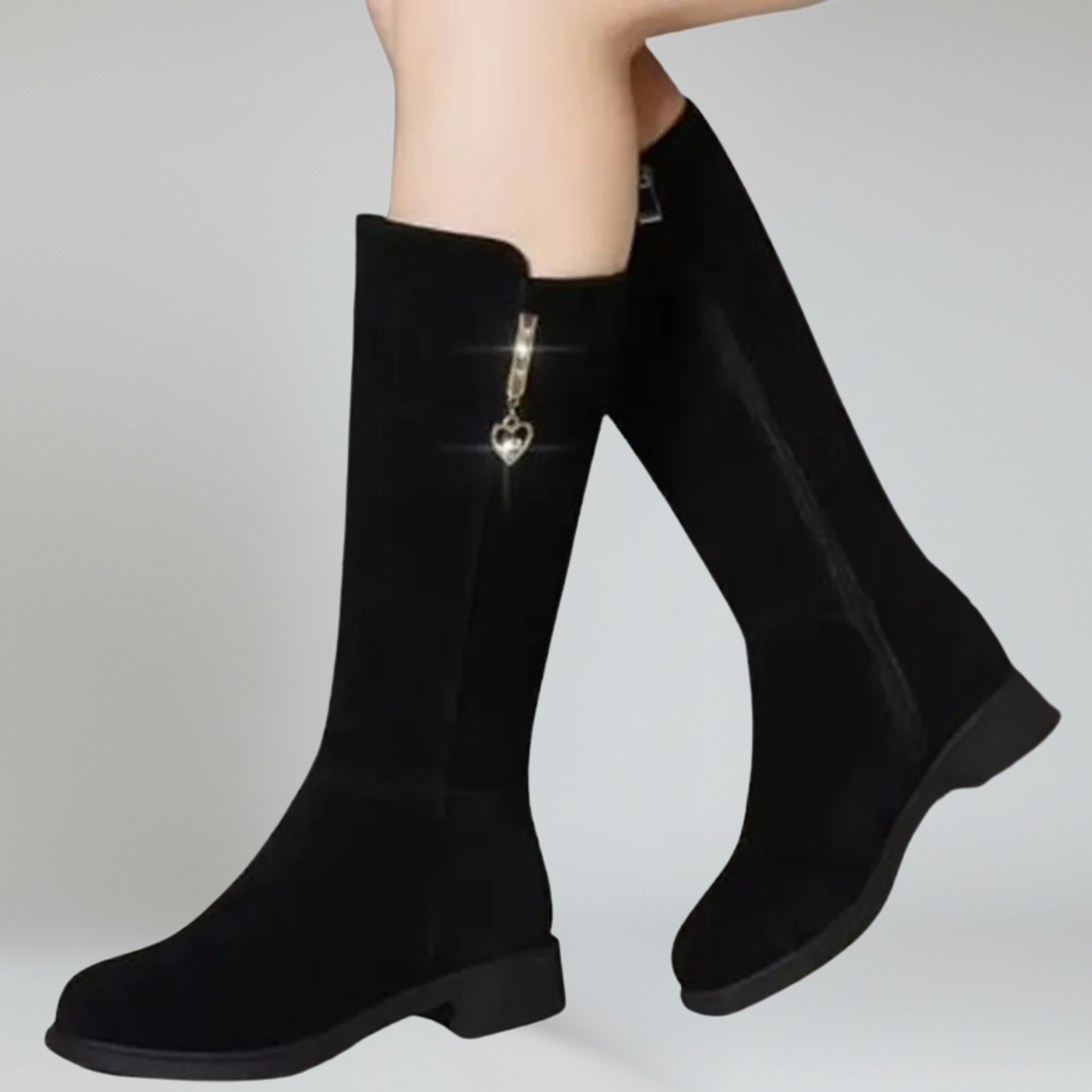 Thigh High Boots – Warm Plush Lining for Cozy Winter Outings - 1