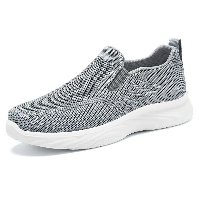Women's Walking Shoes Gray Size 8 Lightweight Slip-On Loafers 3