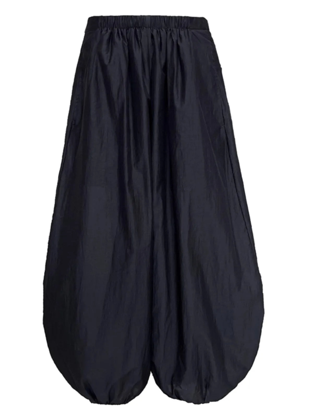 Women's Wide Leg Pants White Size M Cotton 5