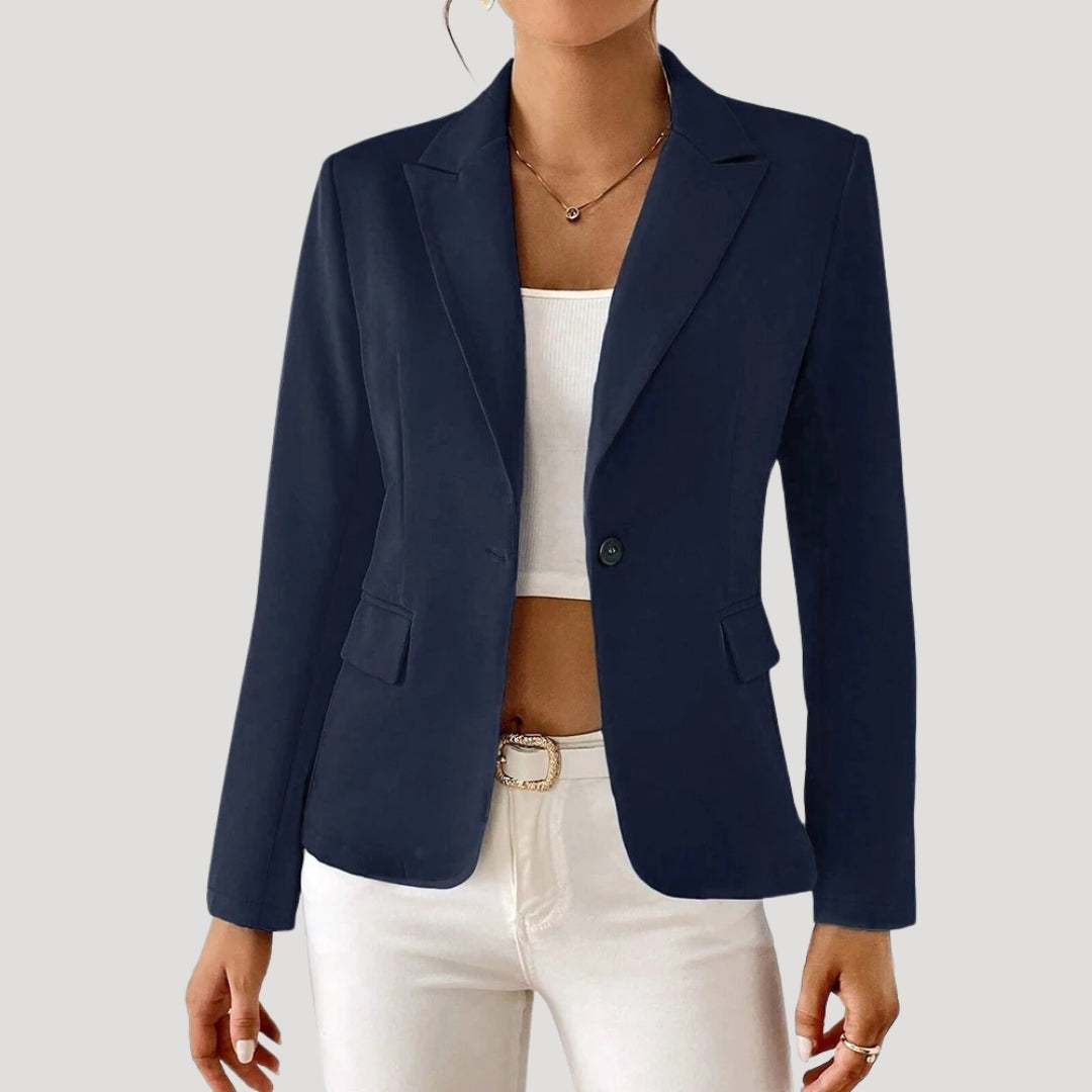 Women’s fitted blazer jacket lightweight summer style 1