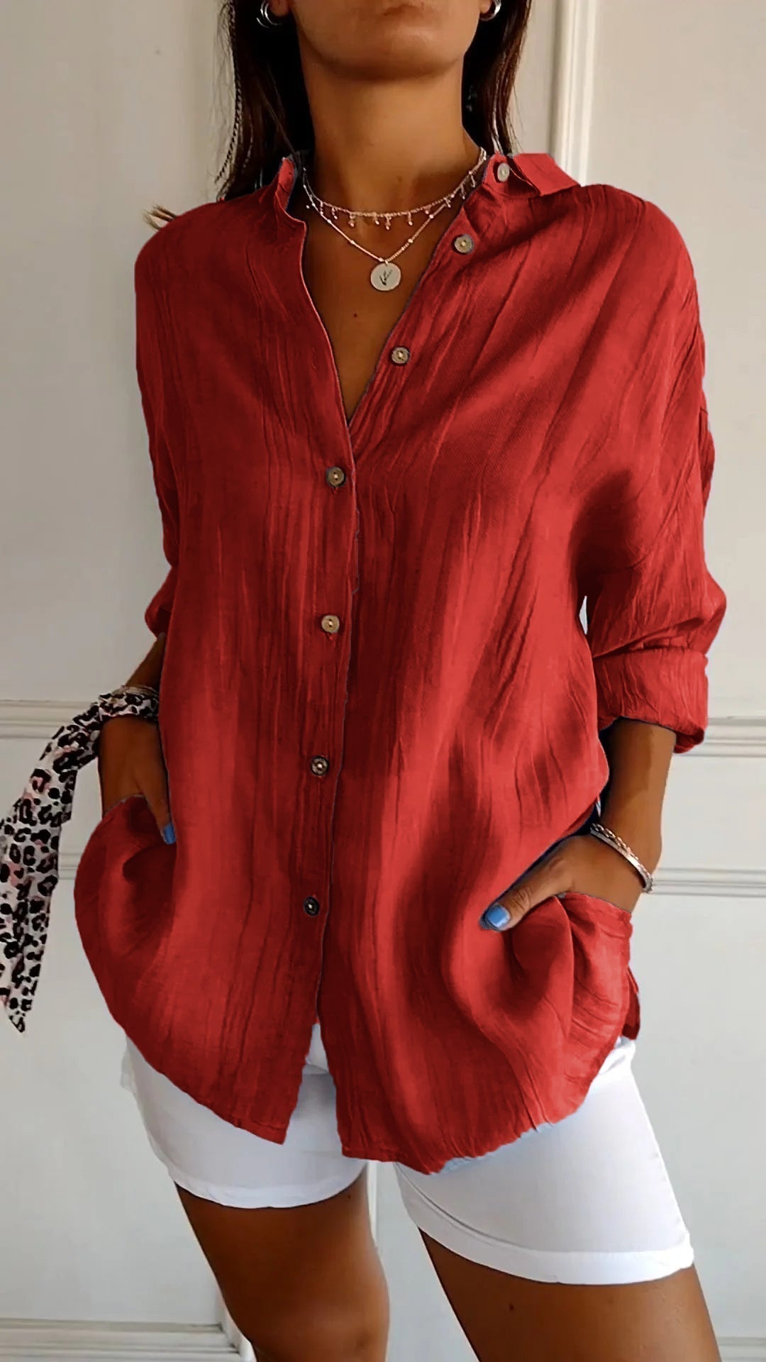 Womens Blouse – Luxurious Fabric – Versatile Day-to-Night Style 8