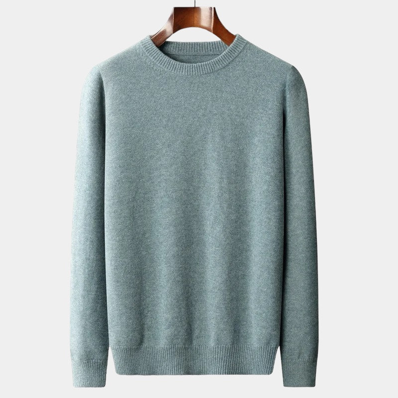 Wool Sweater – Classic Crew Neck – Stylish Winter Layering 0