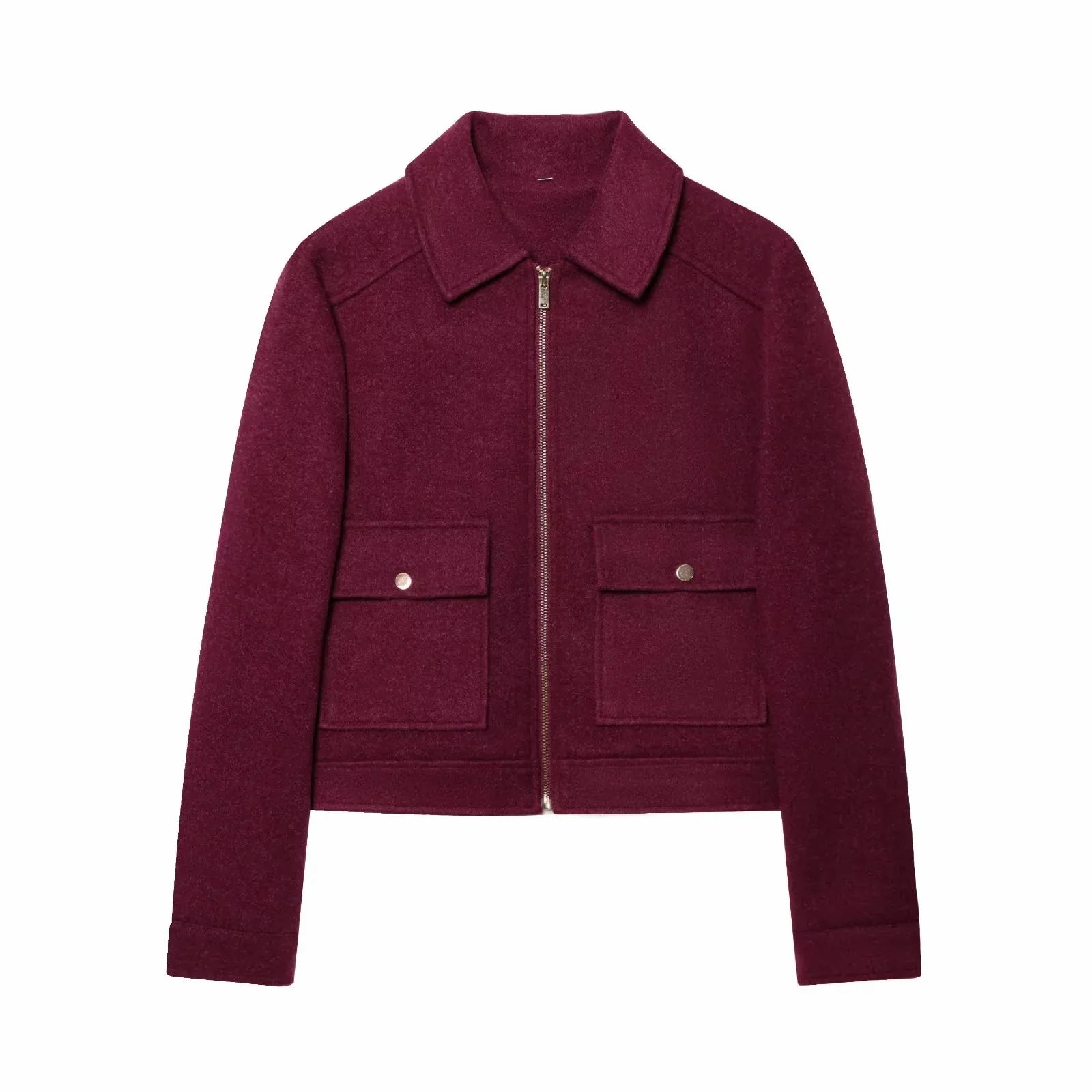 Zipper Jacket – Long Sleeve – Chic Winter Layering Piece 7
