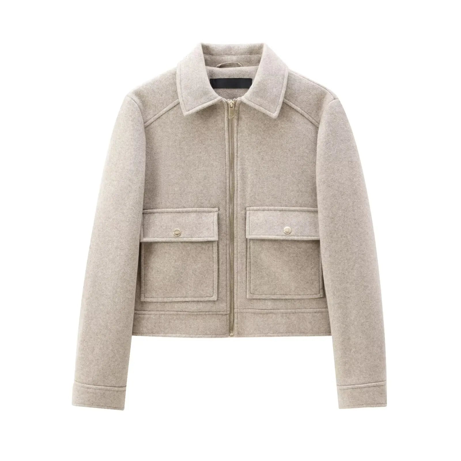 Zipper Jacket – Long Sleeve – Chic Winter Layering Piece 8
