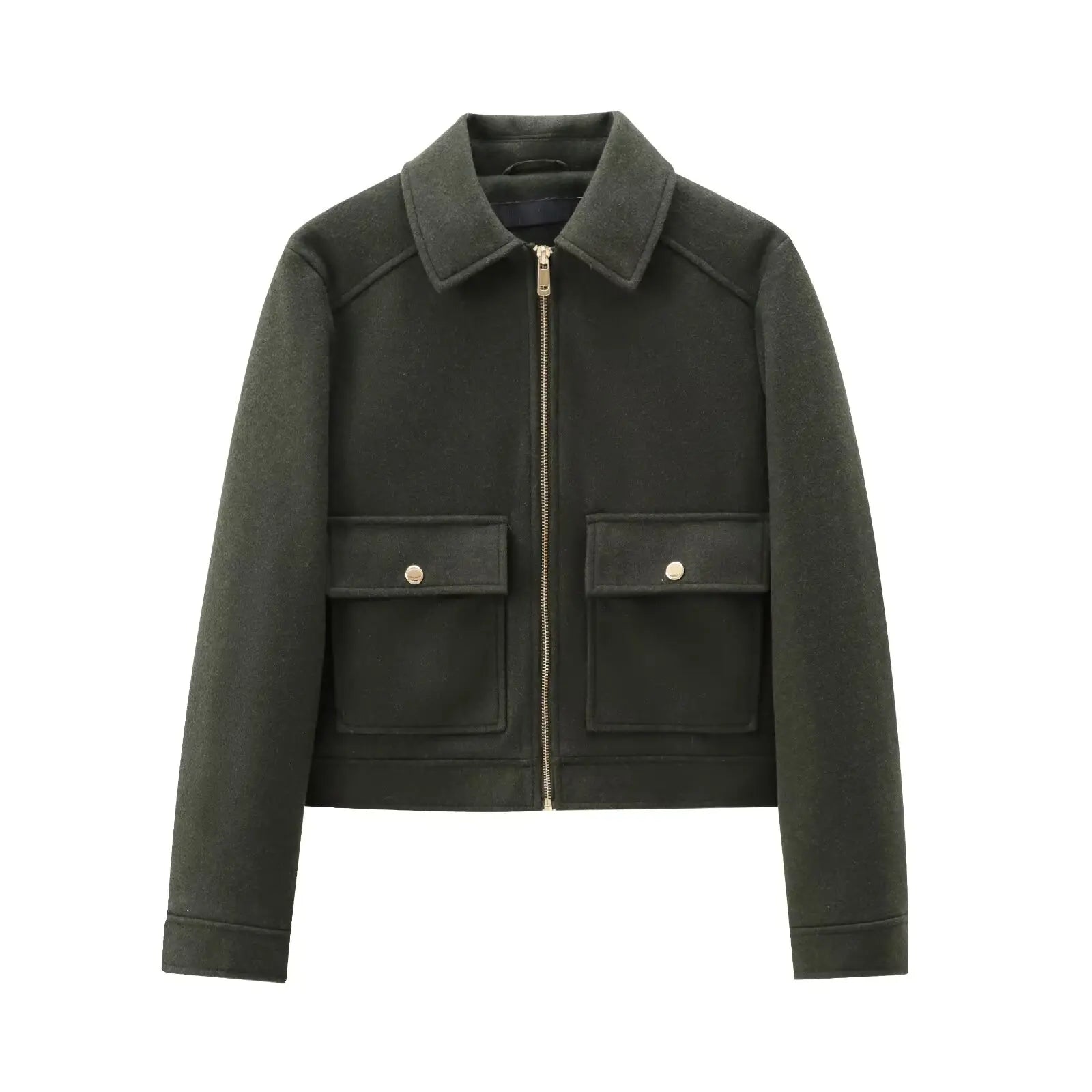 Zipper Jacket – Long Sleeve – Chic Winter Layering Piece 9