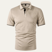 Apricot Textured Polo Shirt - Montford & Co