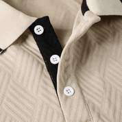 Apricot Textured Polo Shirt - Montford & Co