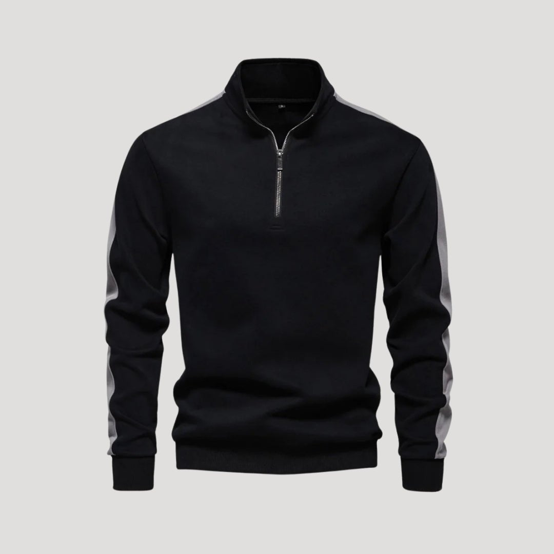 Athletic Fit Quarter Zip Sweatshirt - Montford & Co