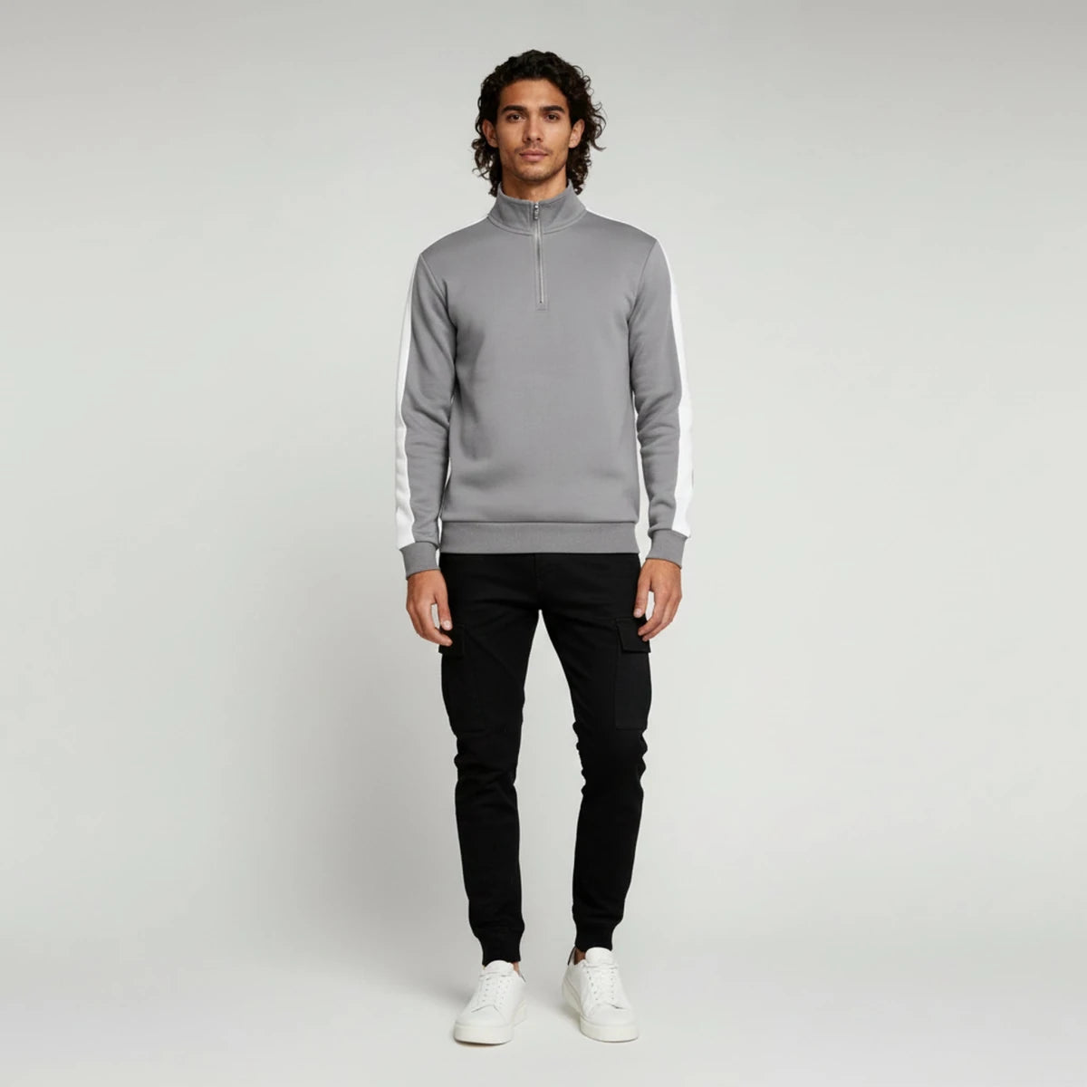 Athletic Fit Quarter Zip Sweatshirt - Montford & Co