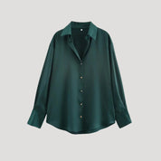 Satin oversized blouse
