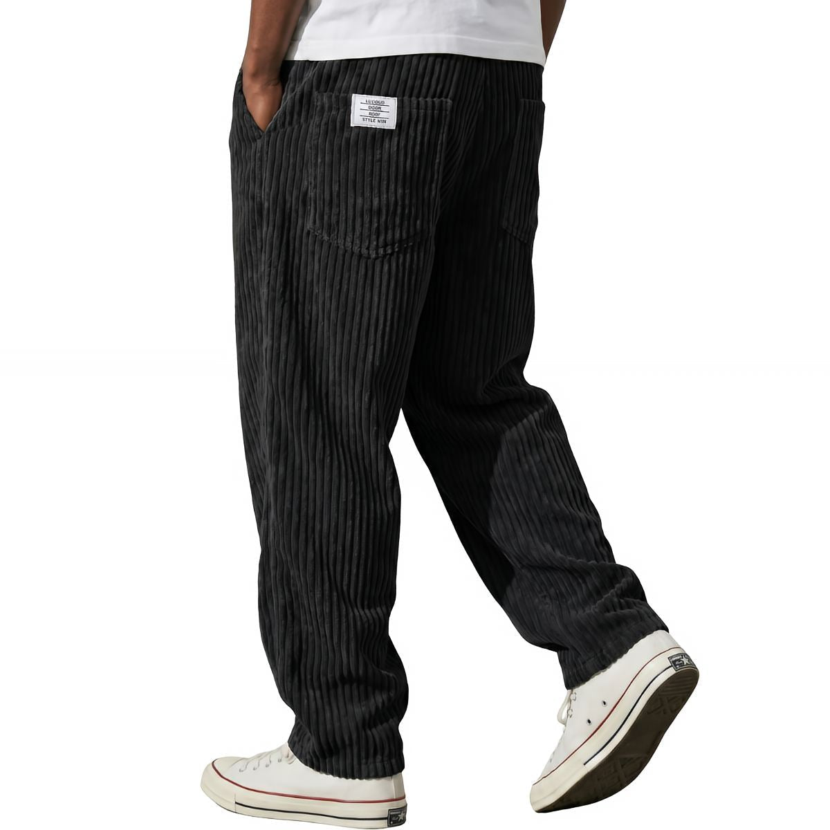 Bottom – Mens – All Season – Corduroy Broek met Elastische Taille – Montford Co - Montford & Co